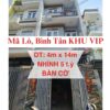 Nhà Bán Mã Lò Bình Tân KHU VIP Nhỉnh 5 T.y ngang 4x14m Oto Đỗ Cửa 13