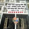 Nhà Tân Hòa Đông Bình Tân Ngang 6mx10,