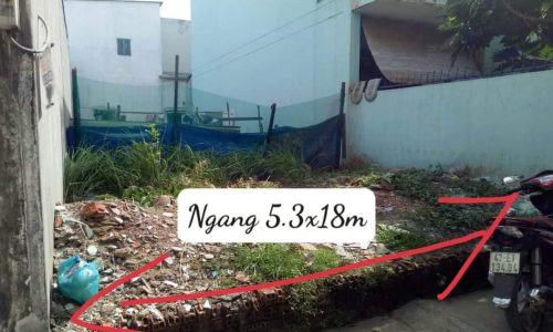 Đất Bán Quận 9 97m2 ngang 5.3 dài 18 giá TL 3.7 tỷ