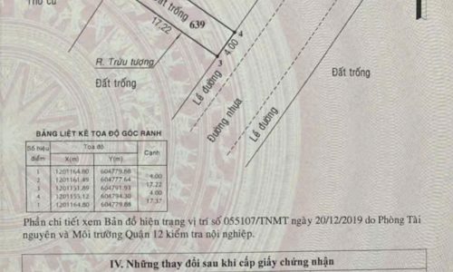 4x18m,Đường 10m,Gần Tu Viện Khánh An, Giá có 4t3 TL