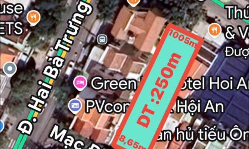 Cần bán lô đất nền 250m2 .Đường mạc đỉnh chi trung tâm phố cổ hội an. thành phố đà nẵng
